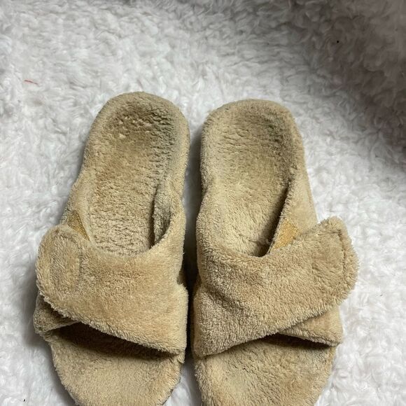 Vionic Relax Slippers terry cloth rubber soles with arch support size 7 - Picture 2 of 9
